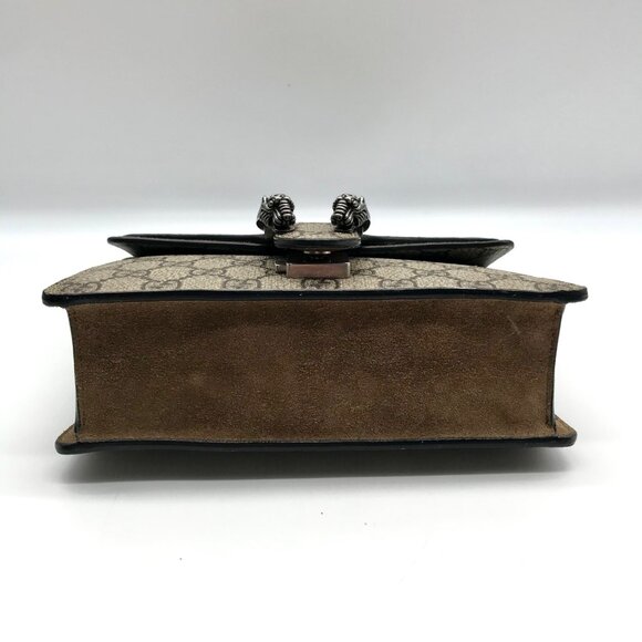 Gucci Beige And Ebony Canvas GG Supreme Mini Dionysus Shoulder Bag - Picture 5 of 10